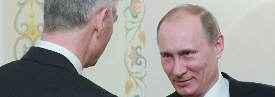 Wladimir Putin mit Jürgen Hambrecht.