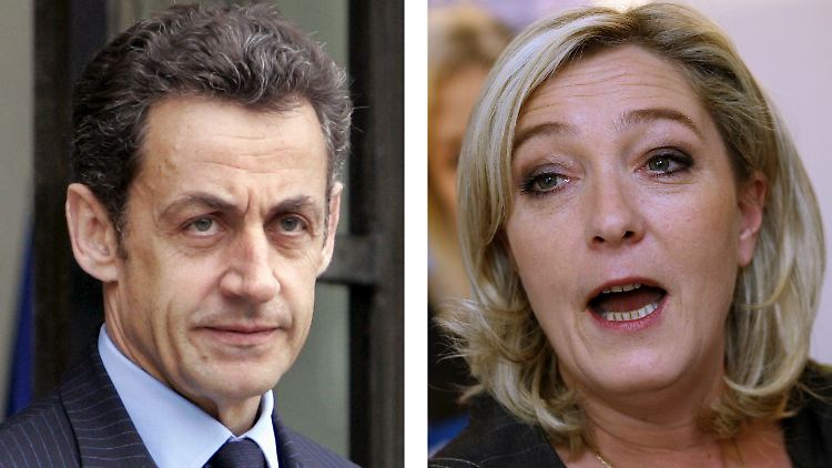 Liefern sich im kommenden Jahr den französischen Präsidentschaftswahlkampf: Nicolas Sarkozy und Marine Le Pen.