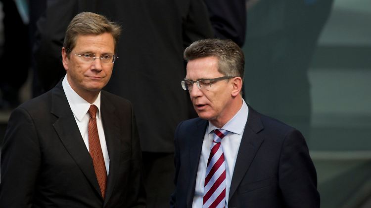Außenminister Westerwelle und Verteidigungsminister de Maizière.