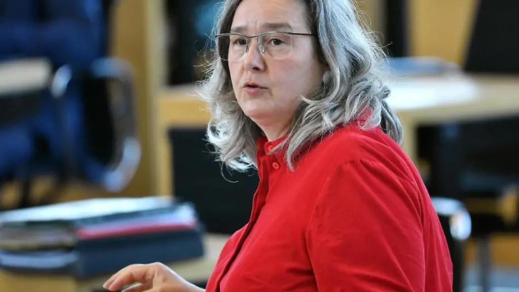 Heike-Werner-Die-Linke-Ministerin-fuer-Gesundheit-von-Thueringen-spricht