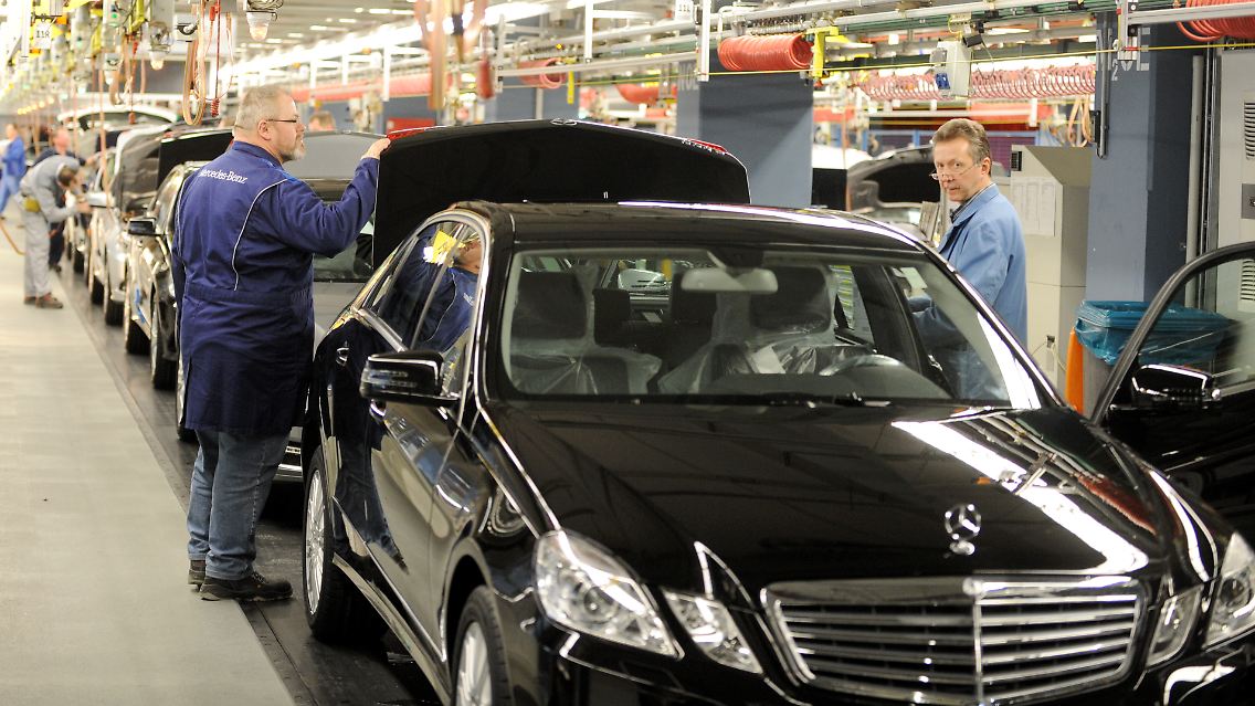 Mercedes-Produktion in Sindelfingen.