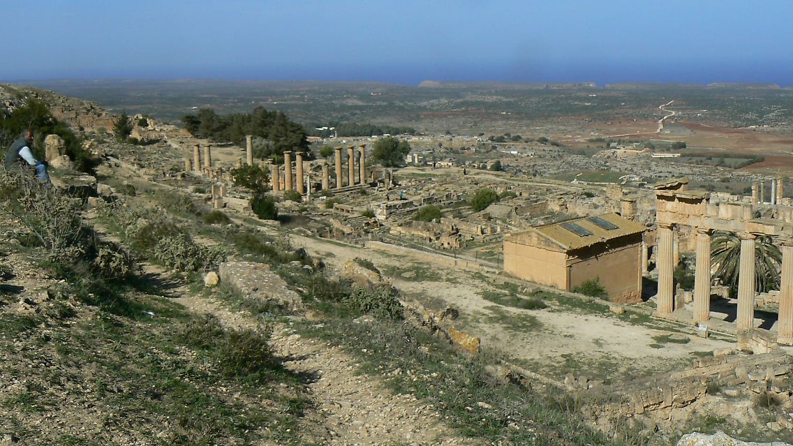 Die Ruinen des Tempel des Apollo in Kyrene.