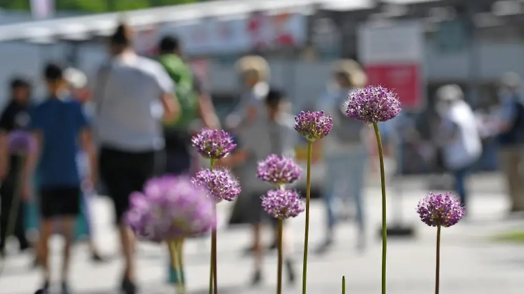 Besucher-gehen-zum-Eingang-der-Bundesgartenschau-Buga-im-Egapark