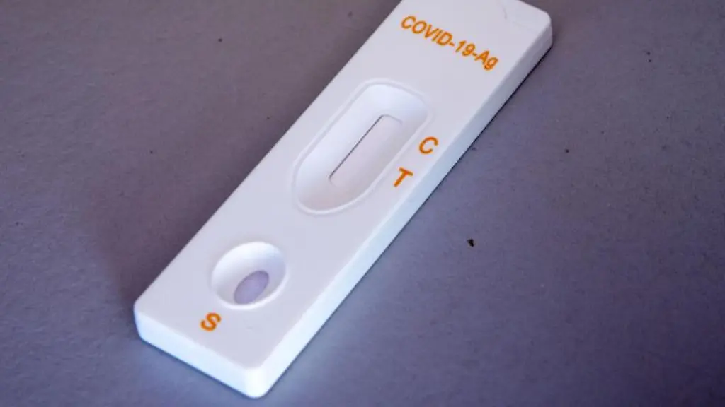 Ein-Testreifen-fuer-einen-Corona-Test-ist-zu-sehen