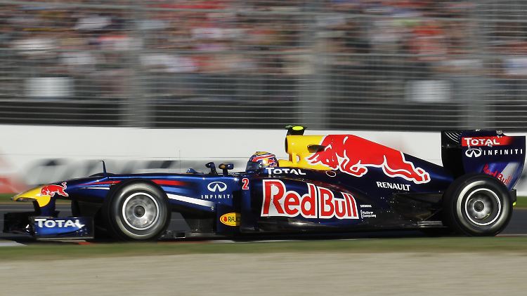 Alleine vorneweg: Sebastian Vettel.