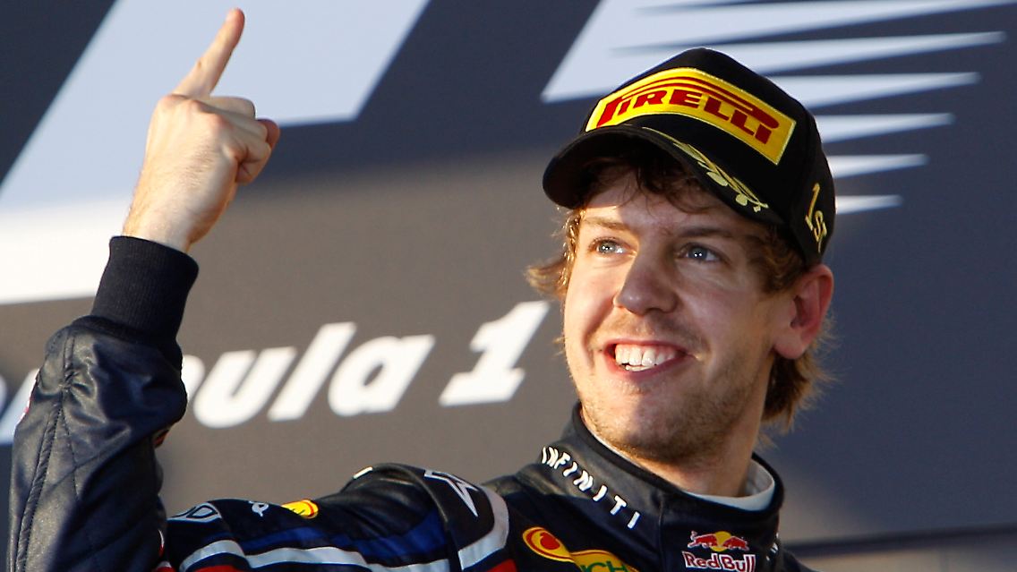 "Wir sollten mit beiden Beinen auf dem Boden bleiben": Sebastian Vettel.