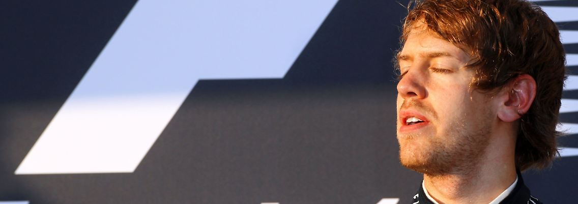 Uhm kann's egal sein: Sebastian Vettel, Auftaktsieger.