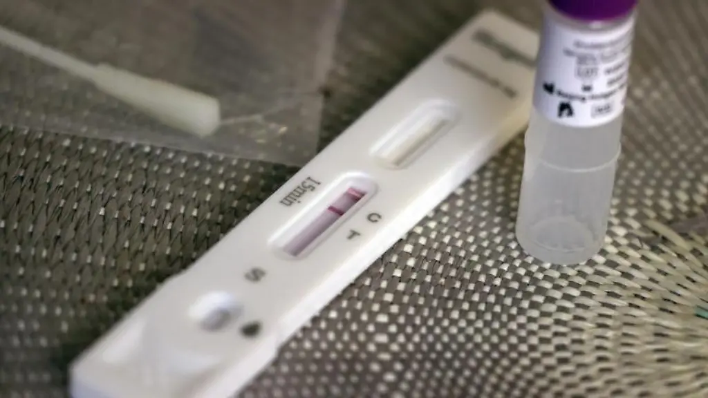 Auf-der-Testkassette-eines-Corona-Schnelltests-ist-ein-negatives-Ergebnis-abzulesen