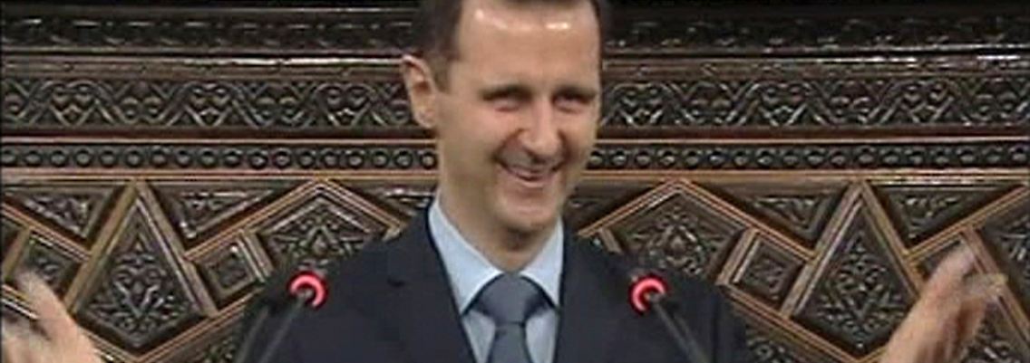 Assads Rede wurde im Staatsfernsehen übertragen und war perfekt geplant.