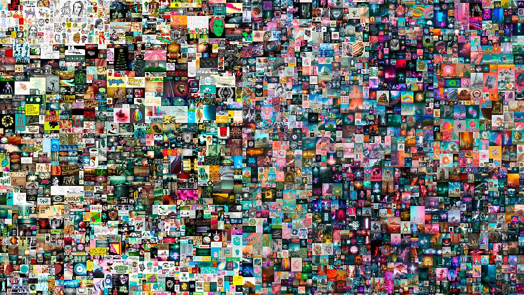 Die-Collage-des-Kuenstlers-Mike-Winkelmann-Kuenstlername-Beeple-mit-dem-Titel-Everydays-The-First-5000-Days