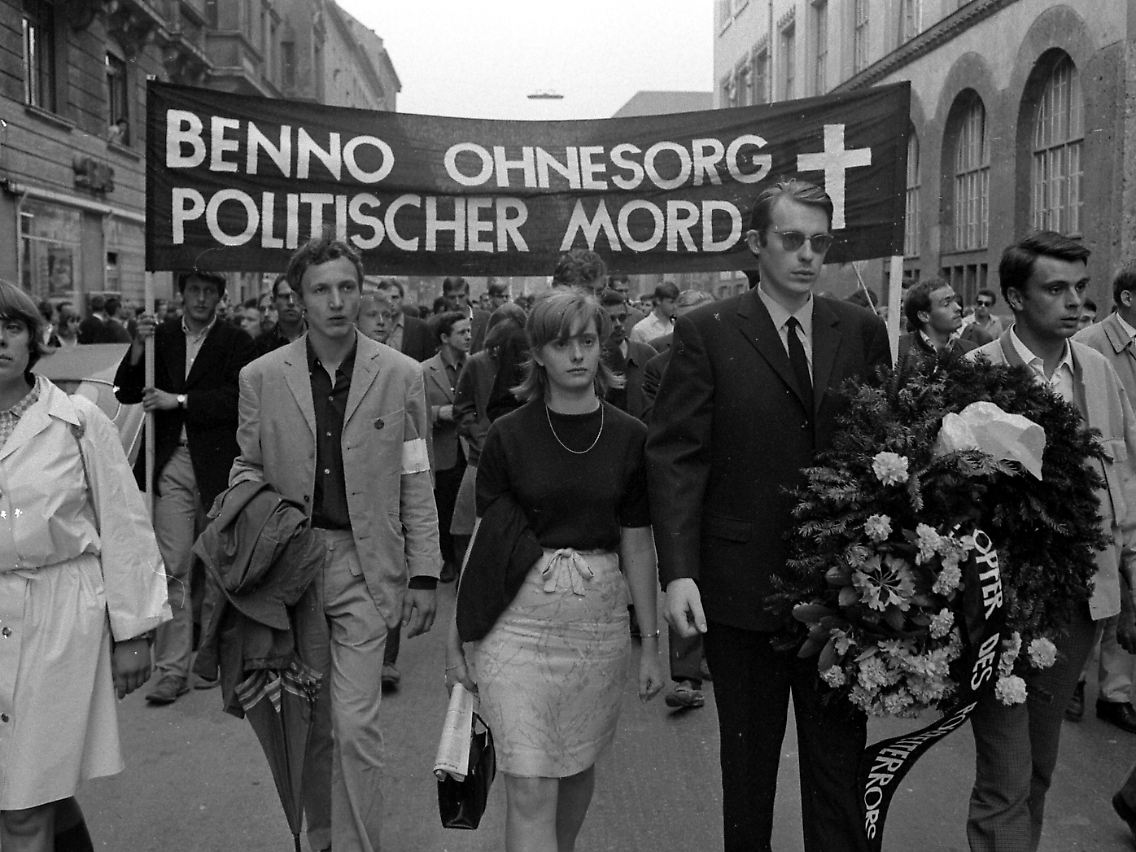 Demonstration am 5. Juni 1967 in München.