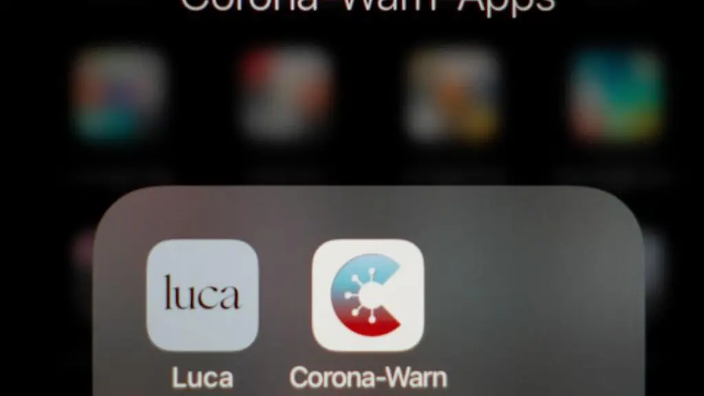Die-Icons-der-App-Luca-und-der-Corona-Warn-App-der-Bundesregierung-auf-einem-Smartphone