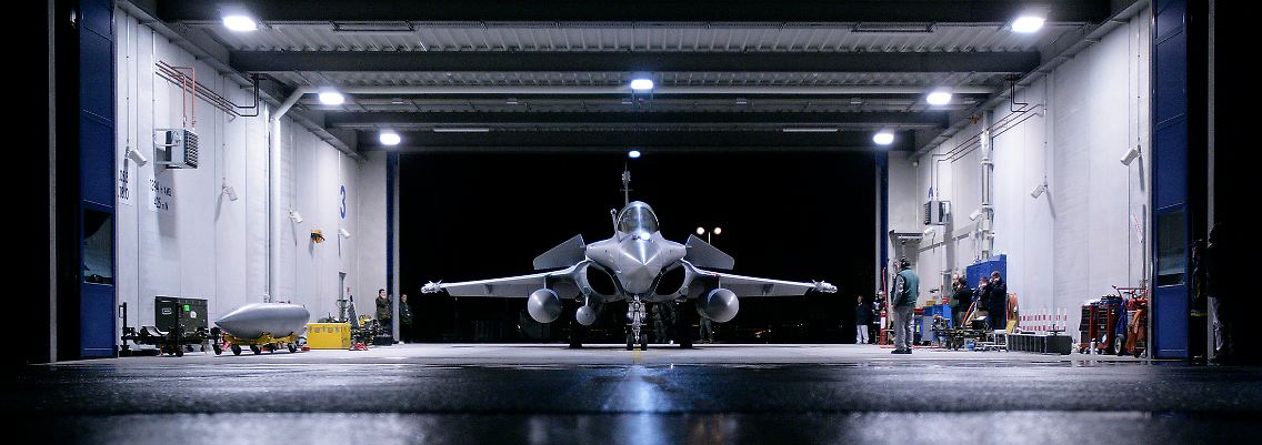 Rafale in Parkposition.