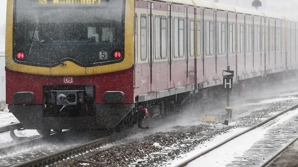 Eine-S-Bahn-der-Linie-S5-faehrt-an-einem-Bahnhof-ein