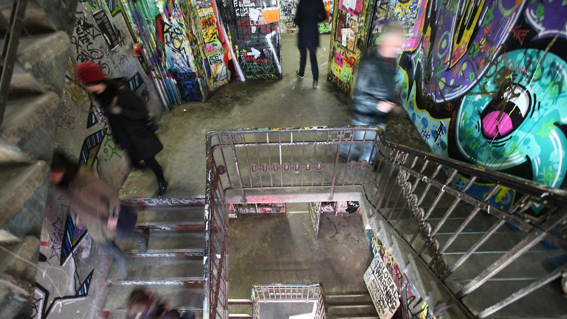 ... und im Treppenhaus des Kulturzentrums "Tacheles".
