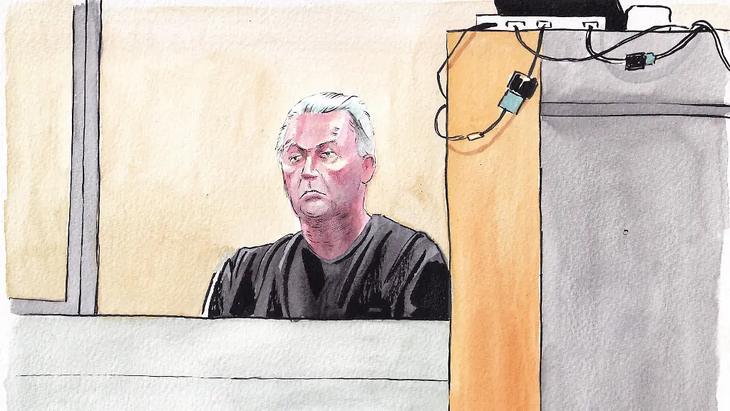 Valentin-Pasquier-Radio-France-Maxppp-Valentin-Pasquier-Radio-France-Maxppp-14-10-2024-Dessins-au-proces-des-viols-de-Mazan-a-Avignon-Dominique-Pelicot-et-les-autres-accuses-Avignon-France-oct-14th-2024-For-4-months-Gisele-Pelicot-is-in-court-for-the-trial-of-the-Mazan-rapists-at-Vaucluse-Departmental-Criminal-Court