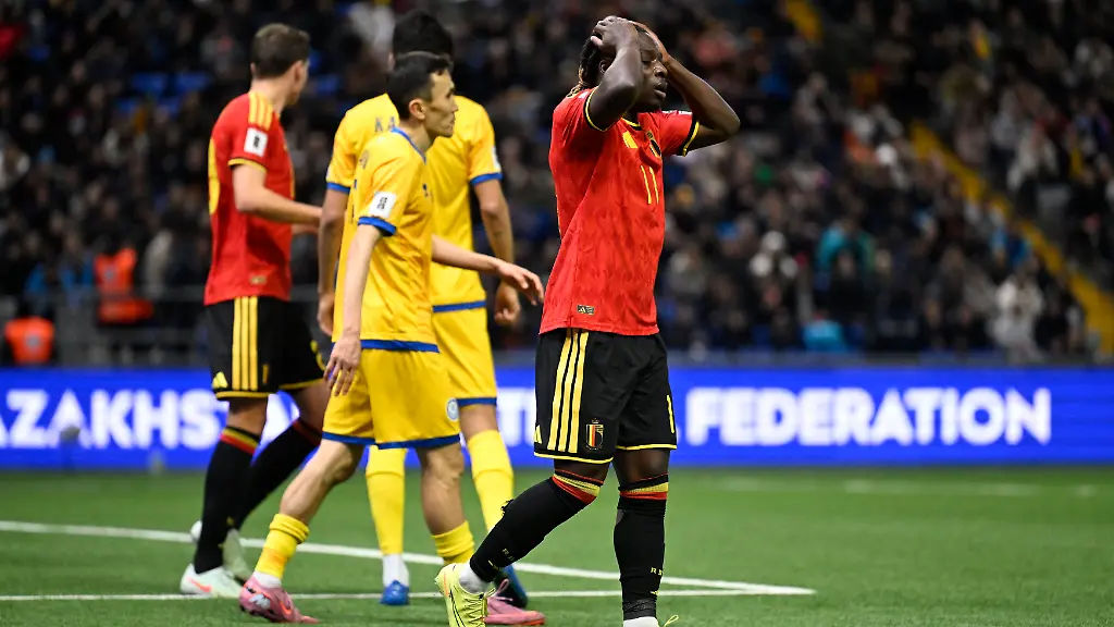 Kazakhstan-v-Belgium-FIFA-World-Cup-WM-Weltmeisterschaft-Fussball-2026-UEFA-Qualifiers-NUR-SULTAN-KAZAKHSTAN-NOVEMBER-15-Doku-Jeremy-forward-of-Belgium-looks-disappointed-during-the-FIFA-World-Cup-2026-UEFA-European-Qualifiers-group-J-match-between-Kazakhstan-and-Belgium-on-November-15-2025-in-Nur-Sultan-Kazakhstan-15-11-2025-Nur-Sultan-Kazakhstan-PUBLICATIONxNOTxINxFRAxBEL-Copyright-xJanxDexMeuleneirx