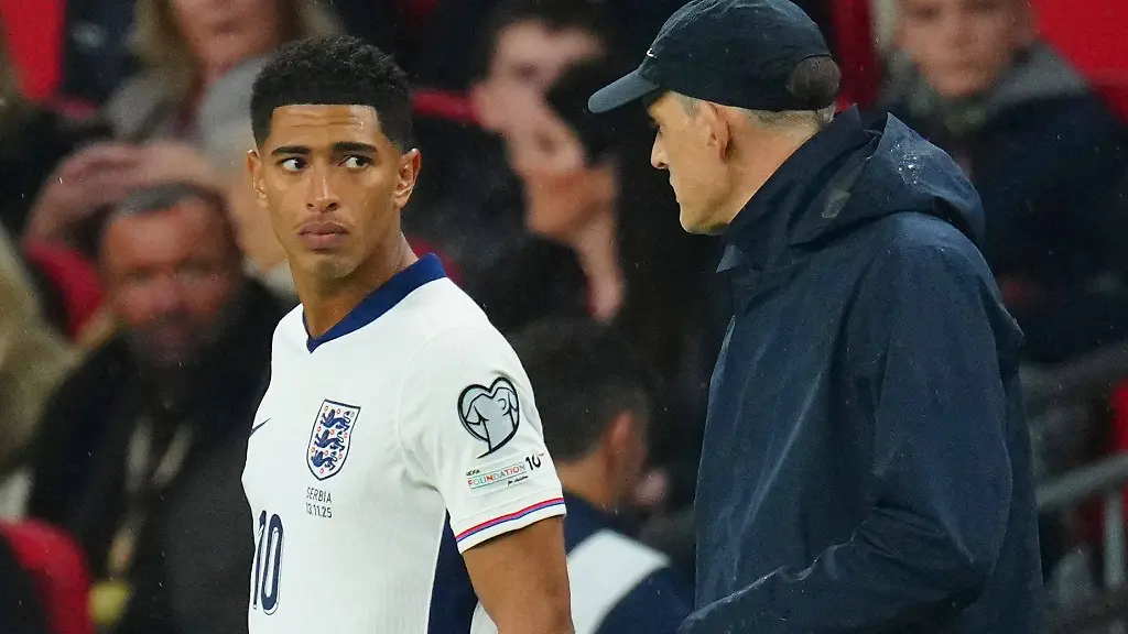 England-Head-Coach-Thomas-Tuchel-sends-on-Jude-Bellingham-England-v-Serbia-FIFA-2026-World-Cup-Qualifying-Group-K-Football-Wembley-Stadium-London-UK-13-Nov-2025London-Wembley-Stadium-United-Kingdom-EDITORIAL-USE-ONLY-No-use-with-unauthorised-audio-video-data-fixture-lists-club-league-logos-or-live-services-Online-in-match-use-limited-to-120-images-no-video-emulation-No-use-in-betting-games-or-single-club-league-player-publications
