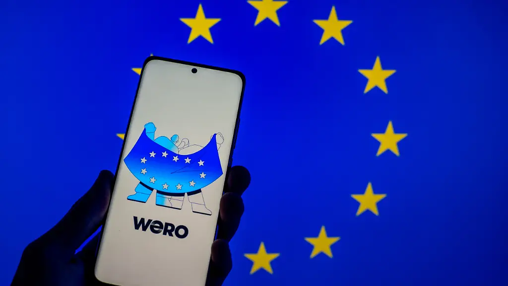 Themenbild-Zahlungsdienst-Wero-der-European-Payments-Initiative-30-08-2025-Screenshot-der-Wero-App-Eine-europaeische-Echtzeit-Zahlungsloesung-die-Ueberweisungen-innerhalb-von-10-Sekunden-per-Handynummer-ermoeglicht-von-der-European-Payments-Initiative-entwickelt-als-Alternative-zu-PayPal
