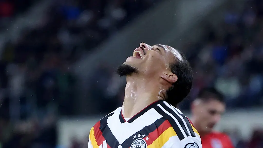 Soccer-Football-World-Cup-UEFA-Qualifiers-Group-A-Luxembourg-v-Germany-Stade-de-Luxembourg-Luxembourg-City-Luxembourg-November-14-2025-Germany-s-Leroy-Sane-reacts-after-a-missed-chance-REUTERS-Omar-Havana