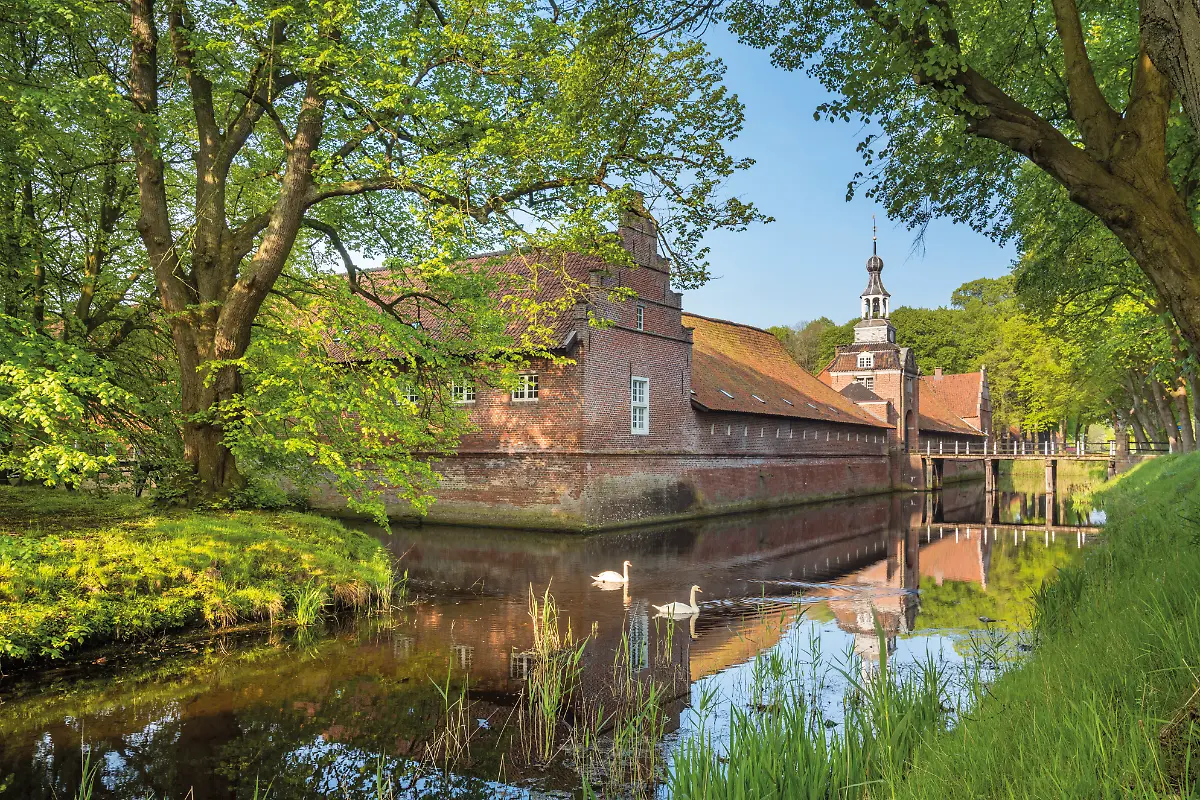 Deutschland-Niedersachsen-Norden-Ostfriesland-Schloss-Luetetsburg-bei-Norden-Ostfriesland-Niedersachsen-Deutschland