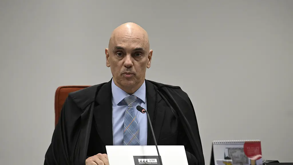 BRASILIA-BRAZIL-JUNE-9-Brazilian-Supreme-Court-Judge-Alexandre-de-Moraes-speaks-during-hearings-involving-former-Brazilian-President-Jair-Bolsonaro-and-his-associates-accused-of-attempting-a-coup-d-etat-in-January-2023-in-Brasilia-on-June-9-2025-The-defendants-in-the-coup-trial-of-Brazil-s-far-right-former-president-Jair-Bolsonaro-began-testifying-at-the-Supreme-Court-on-Monday