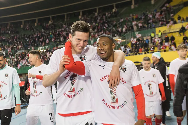 Austria-v-Bosnia-and-Herzegovina-World-Cup-qualifier-Vienna-Austria-Vienna-Austria-18th-November-2025-David-Alaba-R-and-Michael-Gregoritsch-L-of-Austria-seen-in-world-cup-qualification-celebration-after-the-UEFA-world-cup-qualifier-between-Austria-and-Bosnia-and-Herzegovina-at-Ernest-Happel-Stadion-in-Vienna