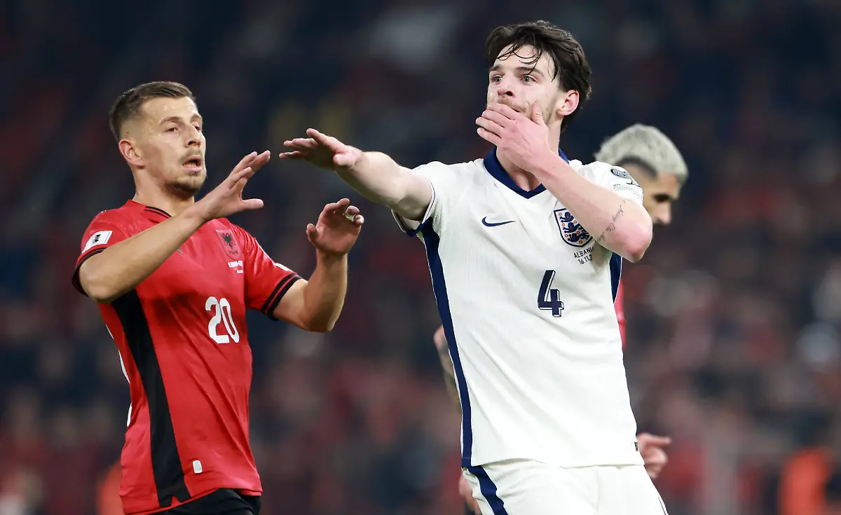 Declan-Rice-of-England-Albania-v-England-FIFA-2026-World-Cup-Qualifying-Group-K-Football-Arena-Kombetare-Tirana-Albania-16-Nov-2025Tirana-Arena-Kombetare-Albania-EDITORIAL-USE-ONLY-No-use-with-unauthorised-audio-video-data-fixture-lists-club-league-logos-or-live-services-Online-in-match-use-limited-to-120-images-no-video-emulation-No-use-in-betting-games-or-single-club-league-player-publications