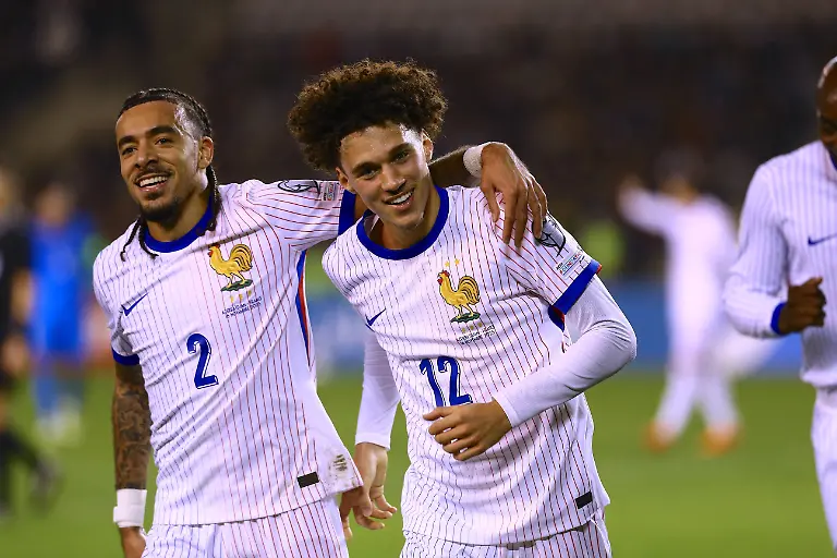 Azerbaijan-v-France-FIFA-World-Cup-WM-Weltmeisterschaft-Fussball-European-Qualifiers-BAKU-AZERBAIJAN-NOVEMBER-16-Players-of-France-celebrate-after-scoring-a-goal-during-the-2026-FIFA-World-Cup-European-Qualifiers-match-between-Azerbaijan-and-France-on-November-16-2025-in-Baku-Azerbaijan-Resul-Rehimov-Anadolu-Baku-Azerbaijan-Editorial-use-only-Please-get-in-touch-for-any-other-usage