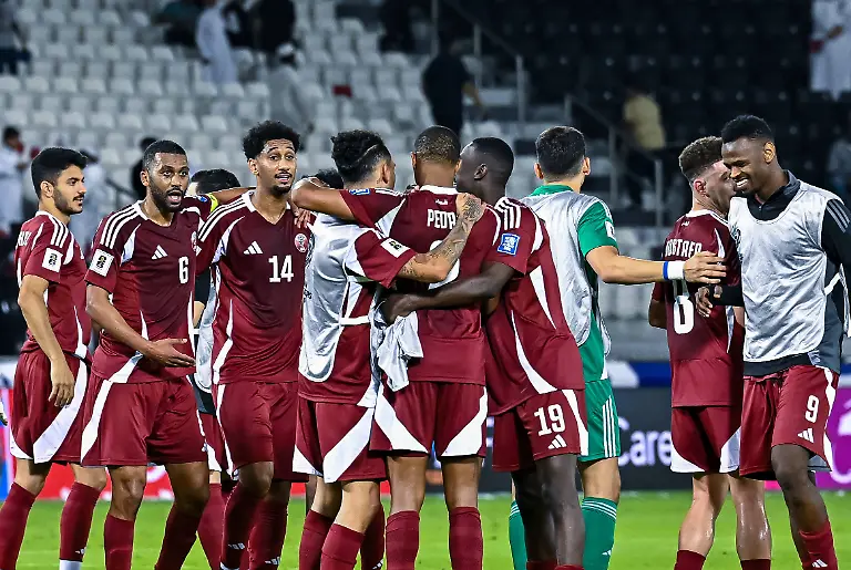 2026-FIFA-World-Cup-WM-Weltmeisterschaft-Fussball-Qualifier-Qatar-v-Iran-players-of-qatar-celebrates-after-winning-the-FIFA-World-Cup-2026-AFC-Asian-Qualifiers-group-A-third-round-match-between-Qatar-and-Iran-at-Jassim-Bin-Hamad-Stadium-in-Doha-Qatar-on-June-5-2025-DOHA-Qatar-Copyright-xNOUSHADx
