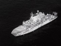 "Wir wissen, was ihr tut": Russisches Schiff nimmt britische Piloten mit Laser ins Visier