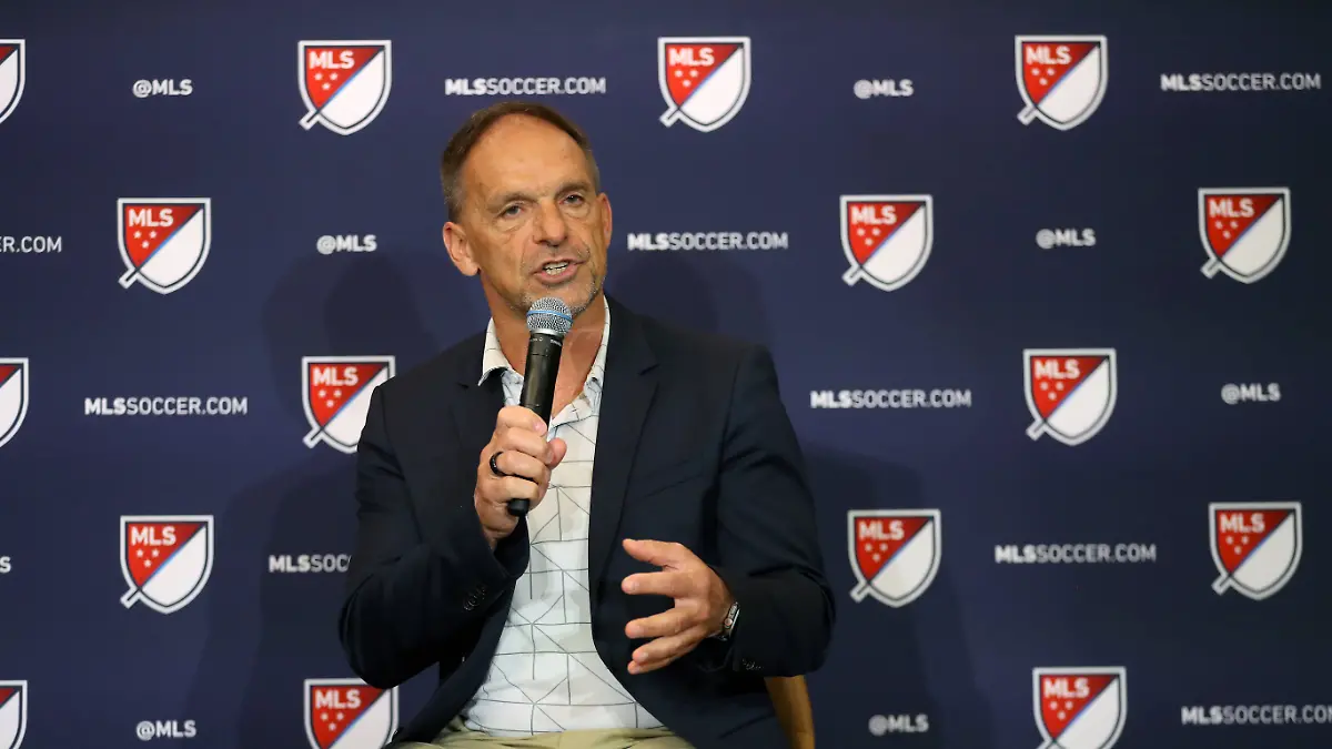 MLS-Fussball-Herren-USA-2024-MLS-Competition-Initiatives-press-conference-PK-Pressekonferenz-Jul-24-2024-Columbus-Ohio-USA-Philadelphia-Union-sporting-director-Ernst-Tanner-speaks-to-media-members-about-league-rule-changes-at-the-Hilton-Hotel-Columbus-Lower