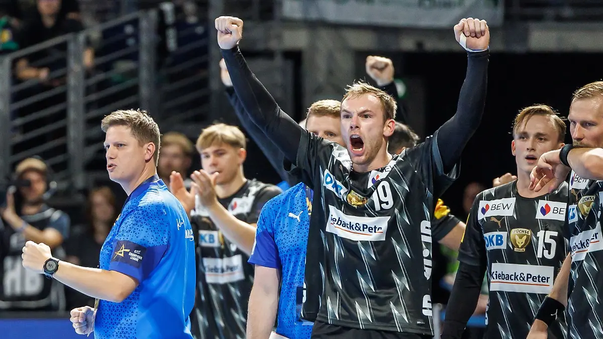 Welthandballer-Mathias-Gidsel-und-seine-Fuechse-haben-gerade-in-der-Koenigsklasse-viel-Grund-zum-Jubeln