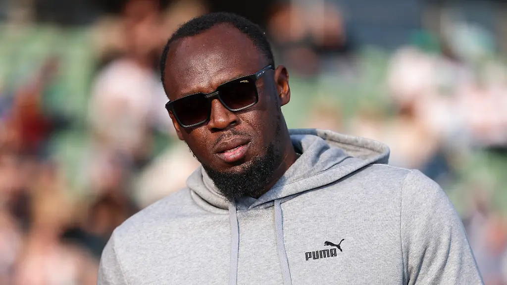 OSLO-NORWAY-JUNE-11-Former-sprinter-Usain-Bolt-attends-the-Bislett-Games-part-of-the-2025-Diamond-League-at-Bislett-Stadium-on-June-11-2025-in-Oslo-Norway