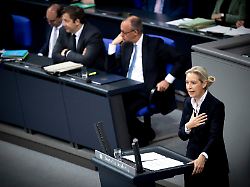 "Schädling!" "Schämen Sie sich!": Fünf Aufreger prägen Debatte um die große Merz-Rede