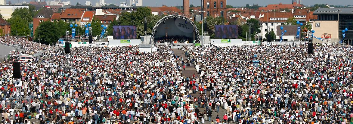 100.000 besuchten den Abschlussgottesdienst.