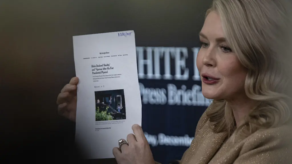 WASHINGTON-DC-UNITED-STATES-DECEMBER-1-The-White-House-Press-Secretary-Karoline-Leavitt-speaks-at-the-White-House-press-briefing-room-in-Washington-DC-United-States-on-December-1-2025