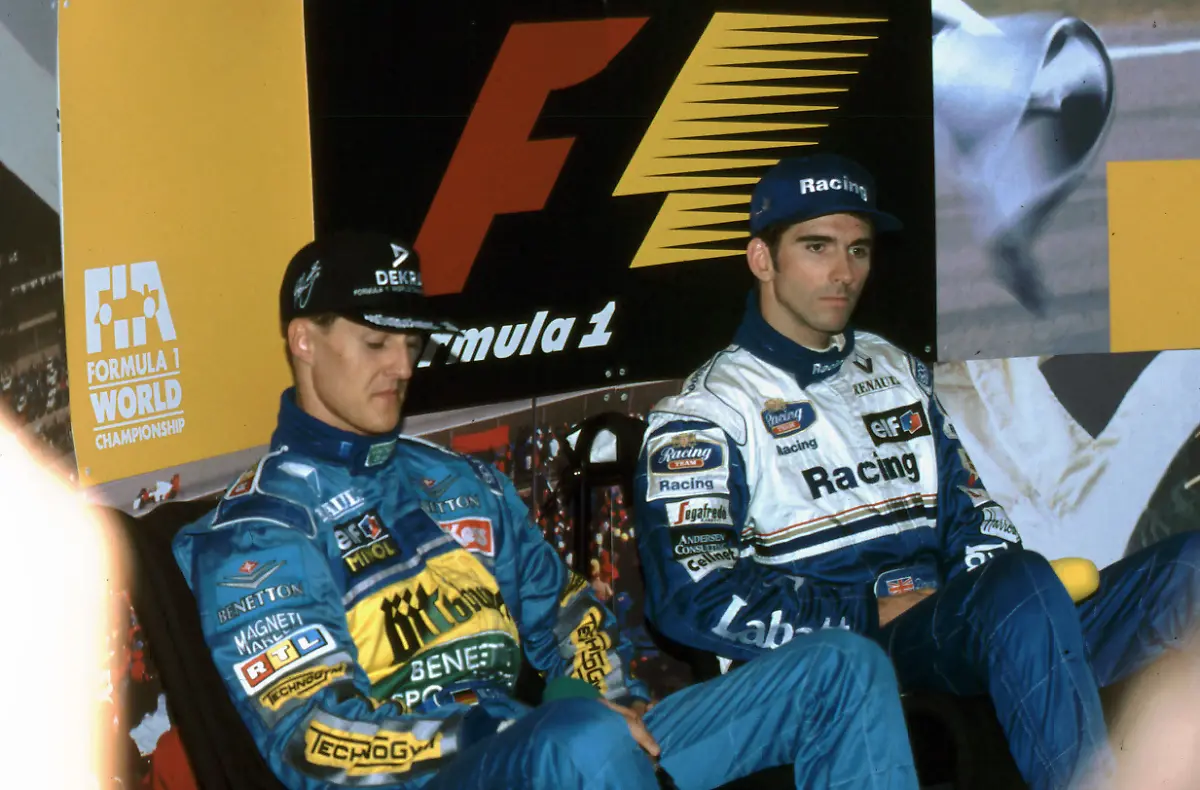 RECORD-DATE-NOT-STATED-Formel-1-Classics-Michael-Schumacher-Damon-Hill-Formel-1-Weltmeister-1995-Formel1-1995-Hockenheimring-Motorsport-Classic-Formula-1-Classics-Michael-Schumacher-Damon-Hill-Formula-1-World-Champion-1995-Formula1-1995-Hockenheimring-Motorsport-Classic-Copyright-xBEAUTIFULxSPORTS-Bernhardtx