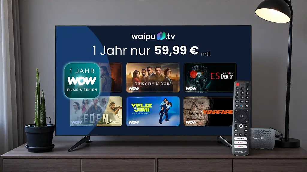 Fuer-einmalig-59-99-Euro-sichern-sich-Neukunden-bei-Waipu-tv-den-4K-TV-Stick-und-ein-Jahr-Perfect-Plus-sowie-Wow-Filme-Serien-gratis-dazu
