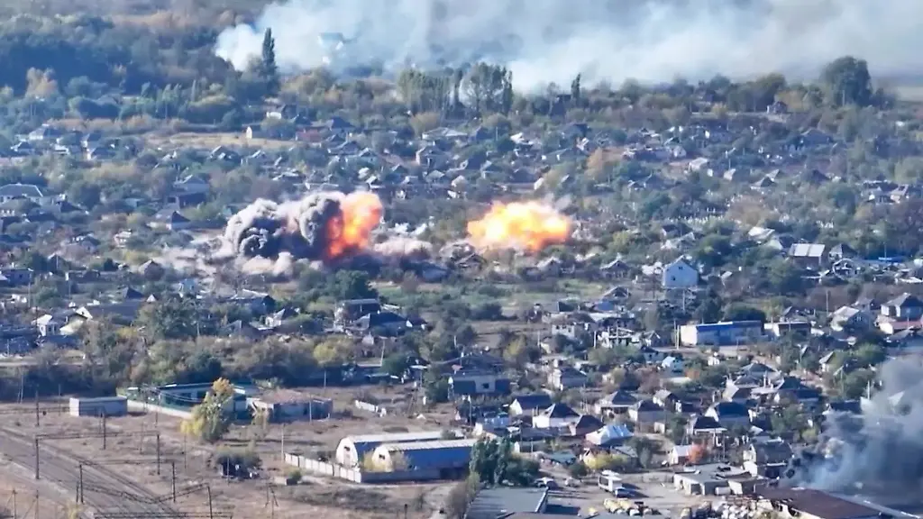 Russia-Ukraine-Military-Operation-Kupyansk-9051556-21-11-2025-In-this-handout-video-grab-released-by-the-Russian-Defence-Ministry-explosions-are-seen-in-the-town-of-Kupyansk-amid-Russia-s-military-operation-in-Ukraine-in-Kharkov-Kharkiv-region-Ukraine-Kupyansk-was-taken-under-control-as-a-result-of-active-operations-of-the-Zapad-West-group-of-forces-the-Russian-Defence-Ministry-said-on-November-21-Sputnik-Image-is-a-handout-provided-by-a-third-party-Editorial-use-only-No-archiving-commercial-use-or-advertising-campaign