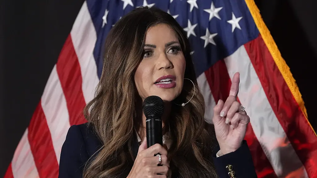 U-S-Homeland-Security-Secretary-Kristi-Noem-speaks-to-the-Berkeley-County-GOP-Friday-Nov-7-2025-in-Charleston-S-C