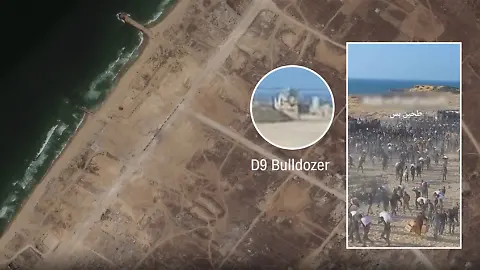 BUlldozer-Gräber-Gaza