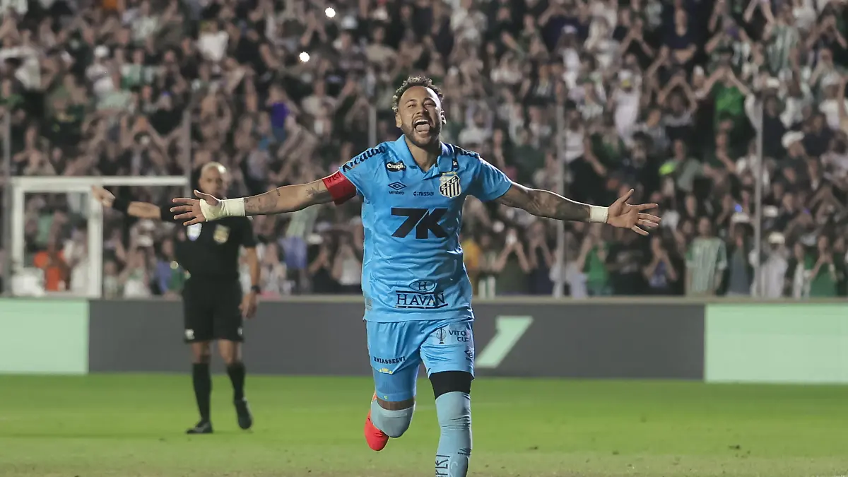 CAXIAS-DO-SUL-BRAZIL-DECEMBER-03-Neymar-Junior-celebrates-after-scoring-a-goal-during-a-Brasileirao-2025-match-between-Juventude-and-Santos-at-Estadio-Alfredo-Jaconi-on-December-2nd-2025-in-Caxias-Do-Sul-Brazil