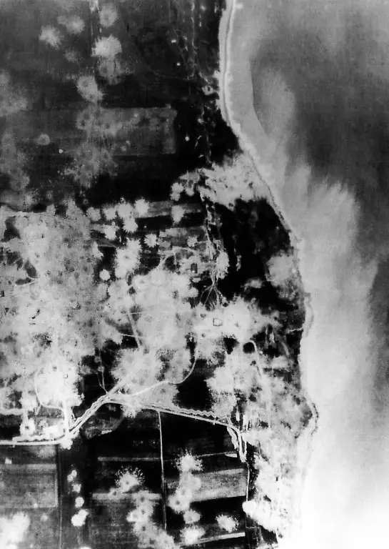 Heavy-bombing-by-planes-of-the-U-S-Eighth-Air-Force-smashes-the-German-fortified-Atlantic-Wall-on-the-invasion-coast-of-Northern-France-on-June-8-1944-to-pave-the-way-for-the-allied-ground-troops