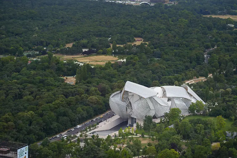 An-aerial-picture-taken-on-July-11-2019-over-Paris-France-shows-the-Fondation-Louis-Vuitton-designed-by-American-architect-Frank-Gehry-Photo-by-Eliot-Blondet-ABACAPRESS