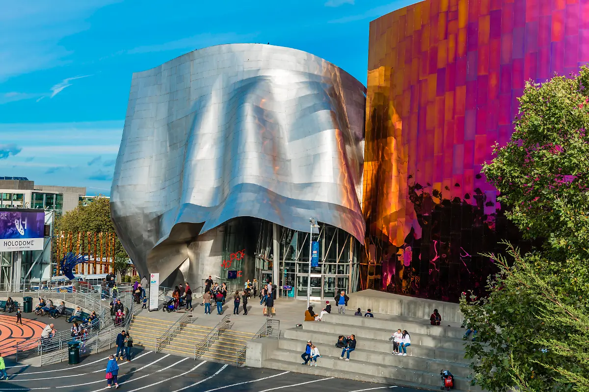 Museum-of-Pop-Culture-MoPOP-Architekt-Frank-Gehry-Seattle-Washington-USA-Nordamerika
