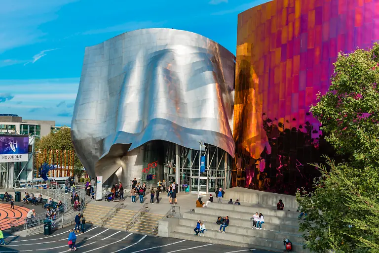 Museum-of-Pop-Culture-MoPOP-Architekt-Frank-Gehry-Seattle-Washington-USA-Nordamerika