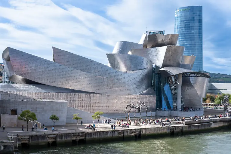 Spanien-Das-Guggenheim-Kunstmuseum-in-Bilbao