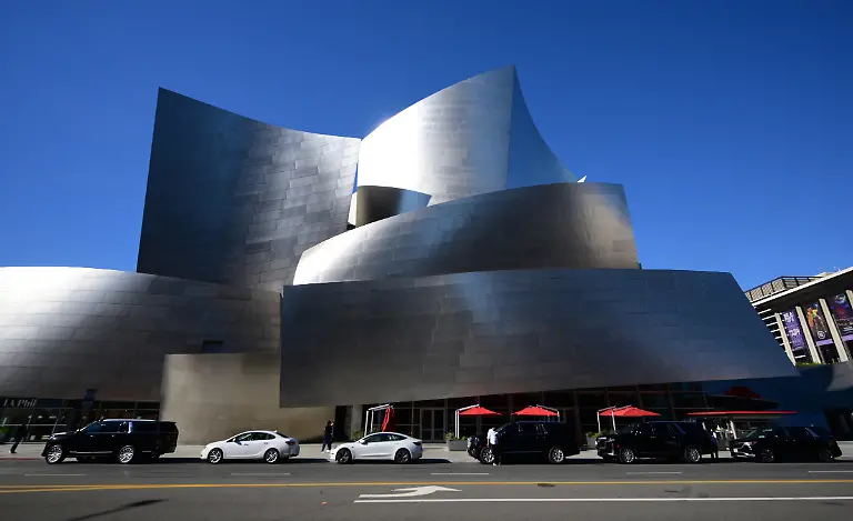 The-landmark-Walt-Disney-Concert-Hall-designed-by-architect-Frank-Gehry-is-pictured-in-Los-Angeles-California-on-December-5-2025-Famed-US-Canadian-architect-Frank-Gehry-whose-prolific-portfolio-included-the-Guggenheim-Bilbao-and-Walt-Disney-Concert-Hall-in-Los-Angeles-died-December-5-2025-aged-96-at-his-home-in-California-his-office-told-AFP-Photo-by-Frederic-J