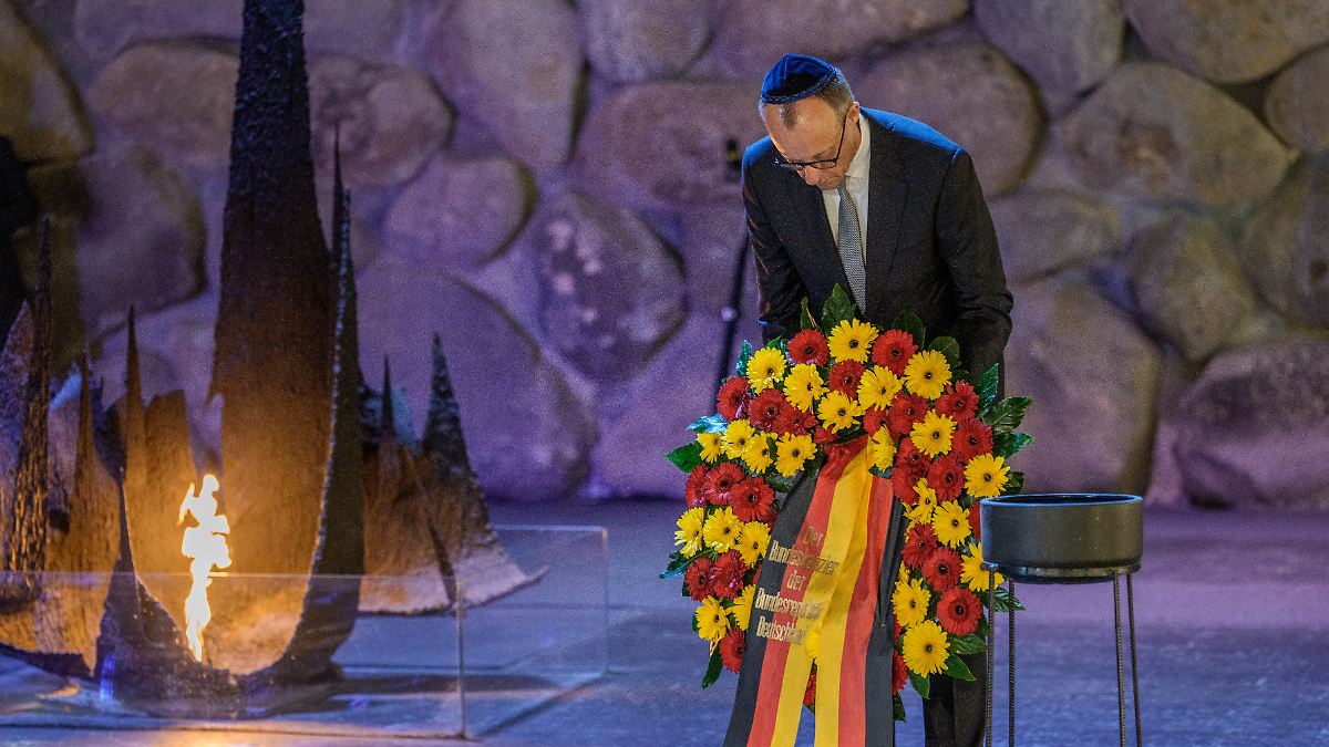 Gedenkst-tte-Yad-Vashem-Merz-sieht-dauerhafte-deutsche-Verantwortung-f-r-Israel